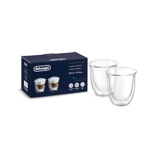 Изображение Набор стаканов Cappuccino 190 мл 5513284161 для кофемашин Delonghi